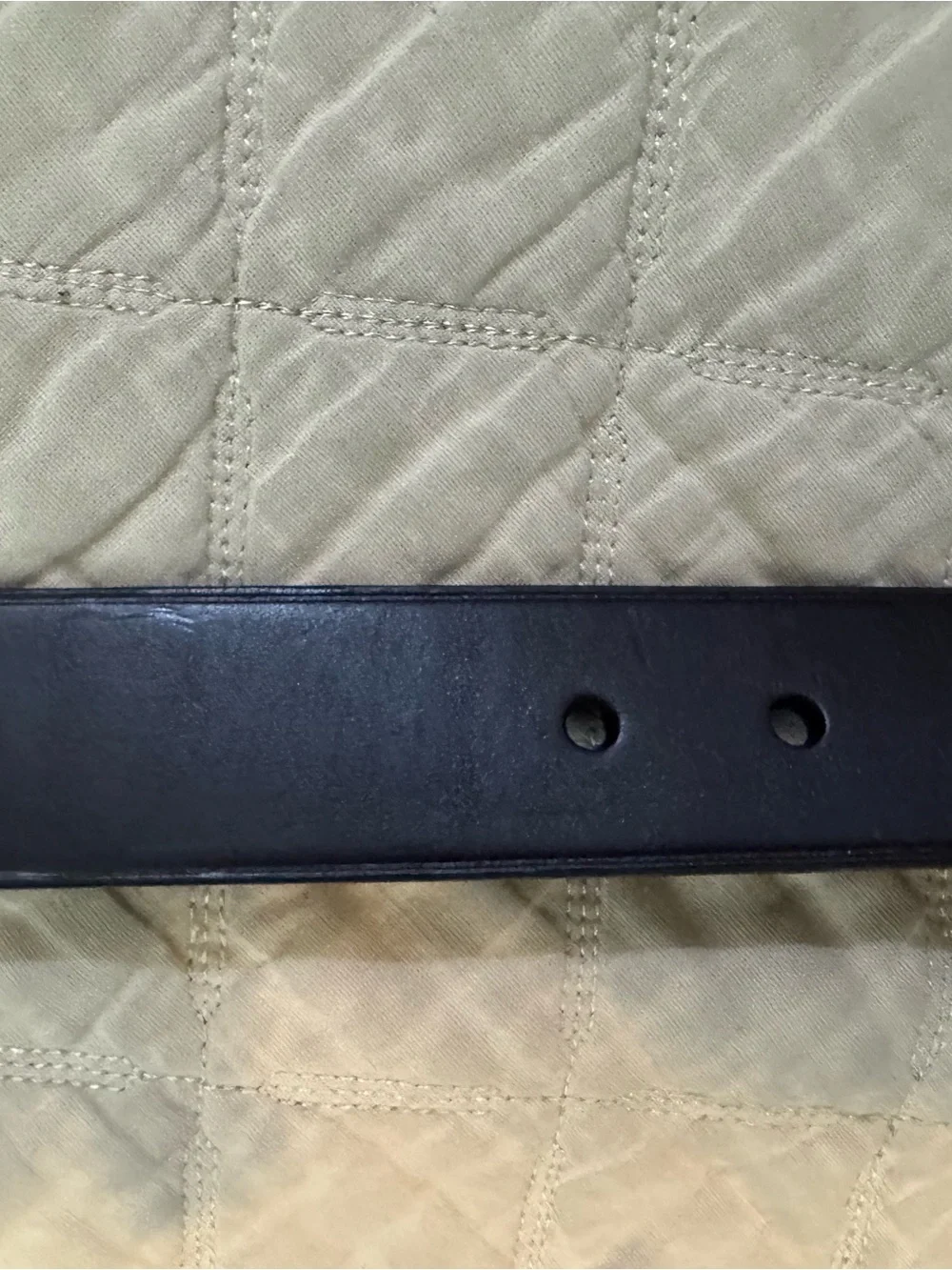 COACH Men's Brown Leather Belt with Brass Buckle Size 38